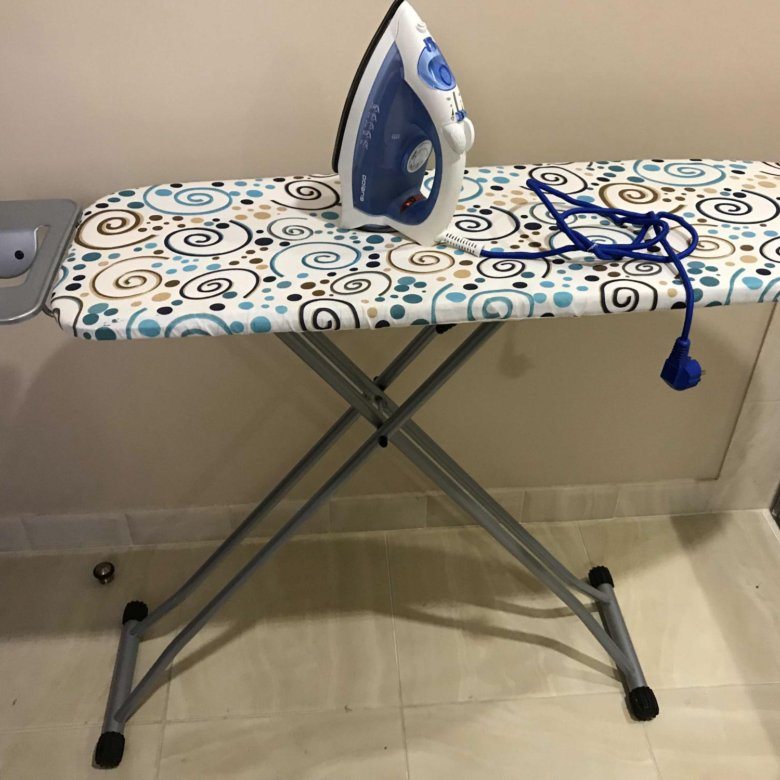 Ironing board and iron